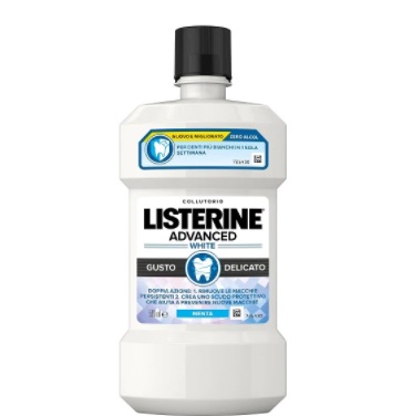 LISTERINE ADVANCED WHITE GUSTO DELICATO 500 ML - Farmafamily.it