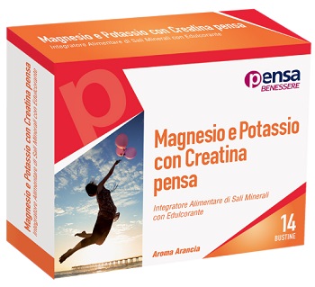 MAGNESIO E POTASSIO CON CREATINA ARANCIA PENSA 14 BUSTINE - Farmafamily.it