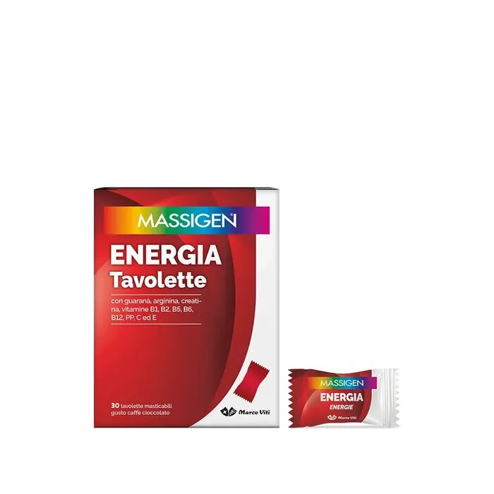 MASSIGEN ENERGIA 30 TAVOLETTE MASTICABILI - Farmafamily.it