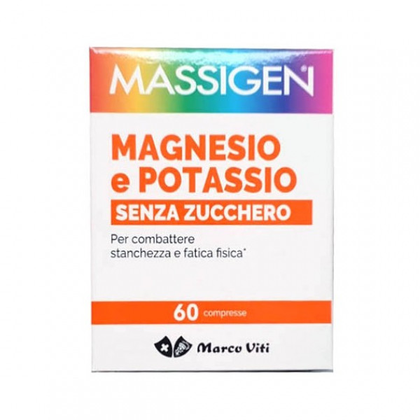 MASSIGEN MAGNESIO POTASSIO SENZA ZUCCHERI 60 COMPRESSE - Farmafamily.it