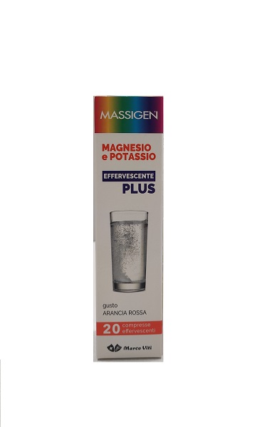 MASSIGEN MAGNESIO POTASSIO PLUS 20 COMPRESSE EFFERVESCENTI - Farmafamily.it