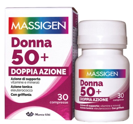 MASSIGEN MULTIVITAMINICO DONNA 50+ 30 COMPRESSE - Farmafamily.it