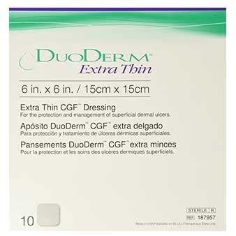 MEDICAZIONE CON IDROCOLLOIDI STERILE DUODERM EXTRA SOTTILE 15X15CM 5 PEZZI - Farmafamily.it