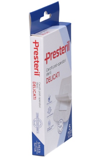 MEDICAZIONE PRESTERIL POST OPERATORIA DELICATA STERILE 7X5 5 PEZZI - Farmafamily.it