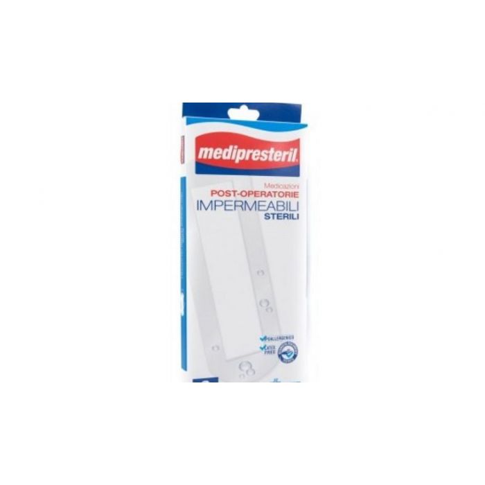 MEDICAZIONE POST OPERATORIA MEDIPRESTERIL IMPERMEABILE 10X25CM 3 PEZZI - Farmafamily.it