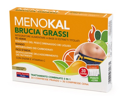 MENOKAL BRUCIAGRASSI 60 COMPRESSE - Farmafamily.it