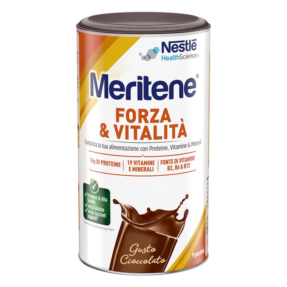 Meritene polvere Protein Gusto Cioccolato Integratore Alimentare 270grammi - Farmafamily.it