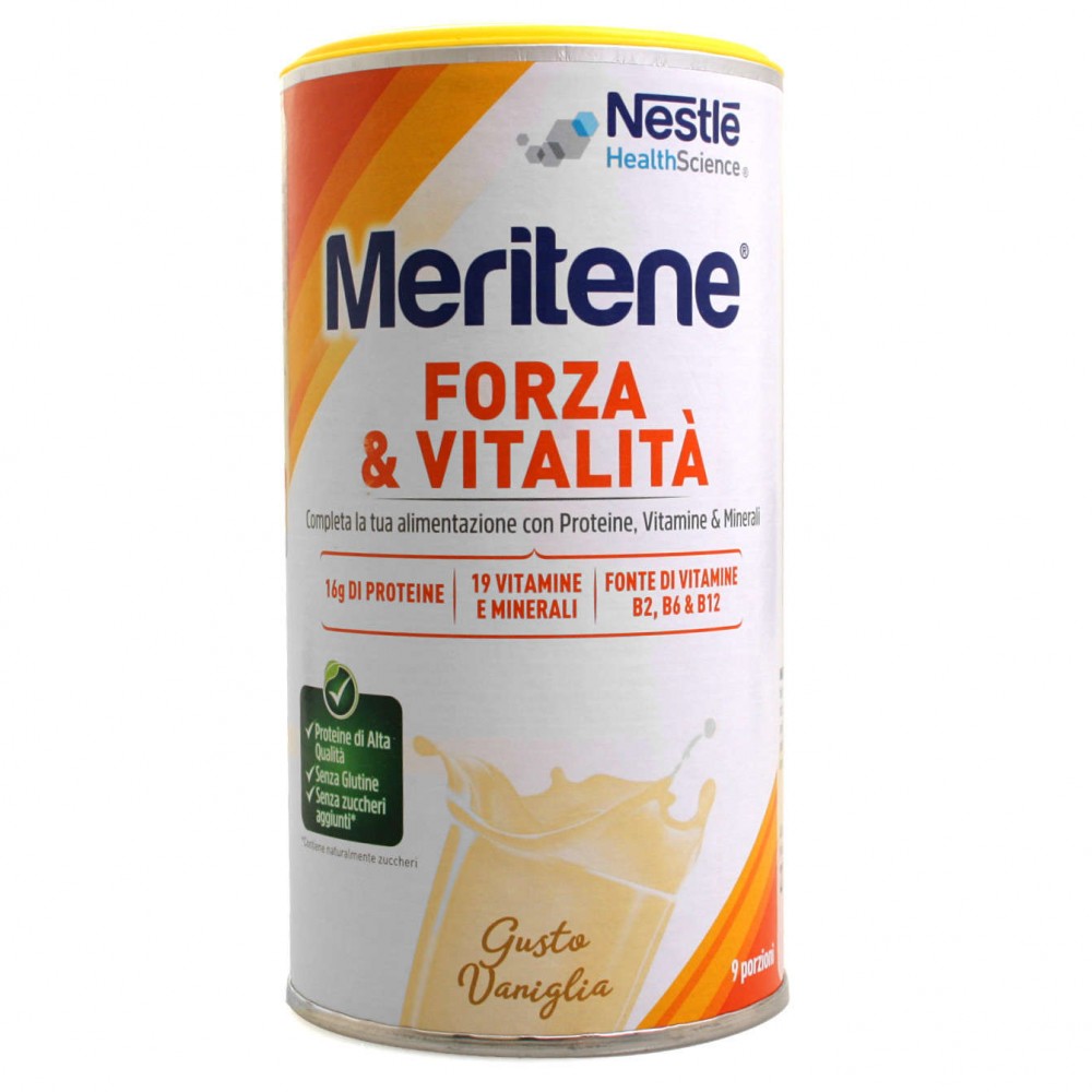 MERITENE VANIGLIA Polvere Protein Integratore Alimentare 270 Grammi - Farmafamily.it