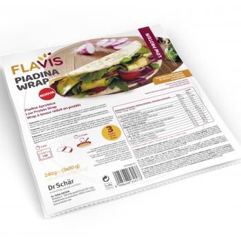 FLAVIS PIADINA WRAP APROTEICA 3 PEZZI DA 80 G - Farmafamily.it