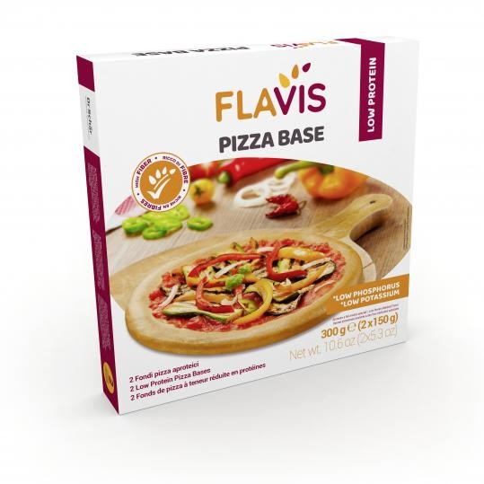 FLAVIS PIZZA BASE 2 FONDI PIZZA APROTEICI DA 150 G - Farmafamily.it