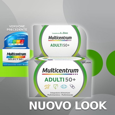 MULTICENTRUM ADULTI 50+ 90 COMPRESSE ( EX SELECT 50+) - Farmafamily.it