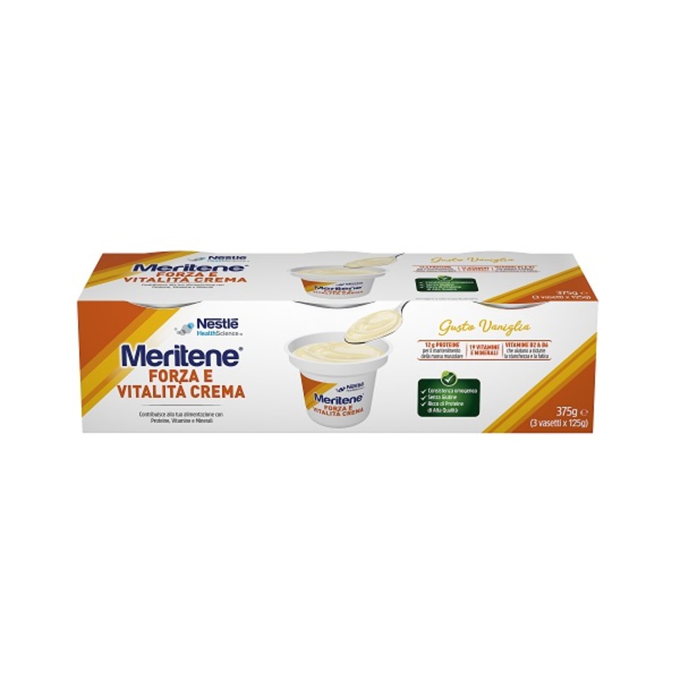 MERITENE CREME VANIGLIA 3 X 125 G  - Farmafamily.it