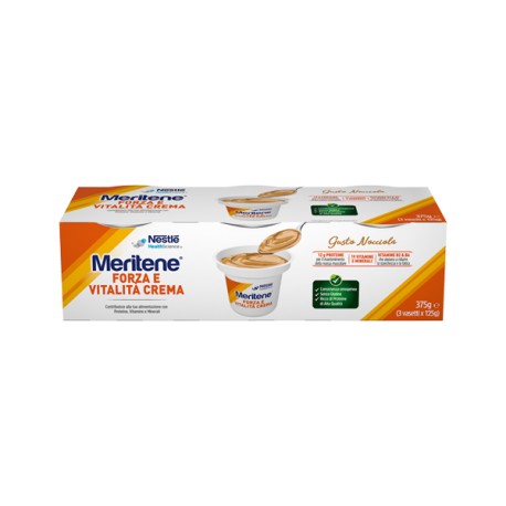 MERITENE CREME NOCCIOLA 3 X 125 G  - Farmafamily.it