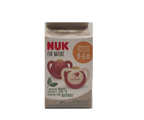 NUK SUCCHIETTO NUK FOR NATURE LATTICE 0-6 MESI 2 PEZZI - Farmafamily.it