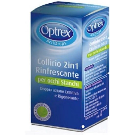 GOCCE OCULARI OPTREX ACTIDROPS 2IN1 RINFRESCANTE OCCHI STANCHI 1 PEZZO - Farmafamily.it