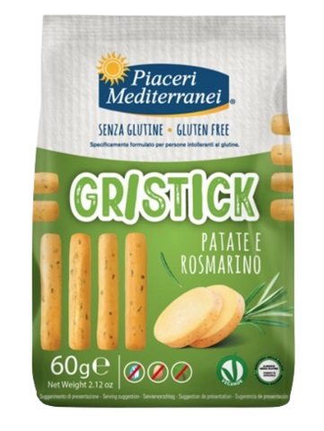 PIACERI MEDITERRANEI GRISTICK PATATE E ROSMARINO 60 G - Farmafamily.it