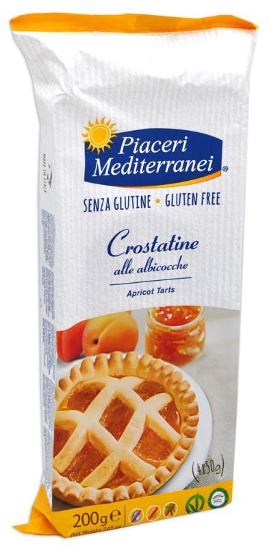 PIACERI MEDITERRANEI LE BONTA' DEL MATTINO CROSTATINE ALL'ALBICOCCA 4 X 50 G - Farmafamily.it