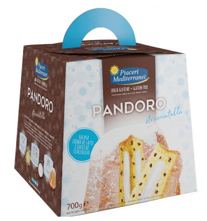 PIACERI MEDITERRANEI PANDORO STRACCIATELLA 700 G - Farmafamily.it