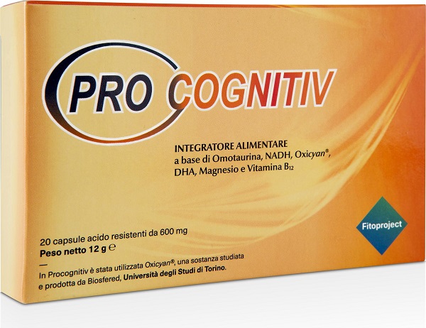 PROCOGNITIV 20 CAPSULE ACIDO RESISTENTI VEGETALI DA 600 MG - Farmafamily.it