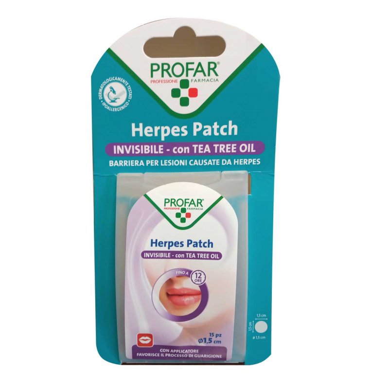 PROFAR HERPES PATCH CON TEA TREE 15 PEZZI - Farmafamily.it