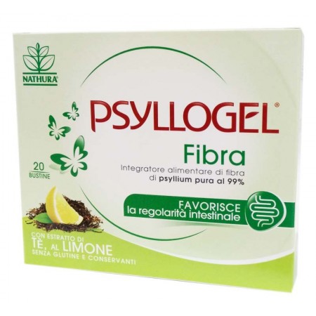 PSYLLOGEL FIBRA TE LIMONE 20 BUSTINE - Farmafamily.it