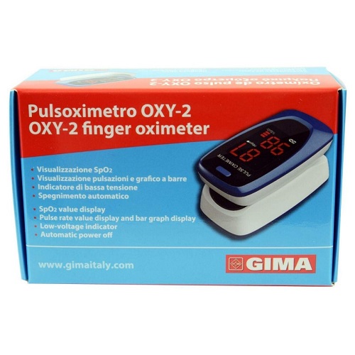PULSOSSIMETRO DA DITO OXY-2 SCHERMO LED 60X30,5X32,5MM 1 PEZZO - Farmafamily.it
