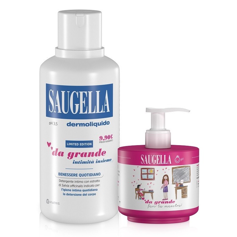 SAUGELLA DA GRANDE BUNDLE DERMOLIQUIDO 500 ML + GIRL 150 ML IN OMAGGIO - Farmafamily.it