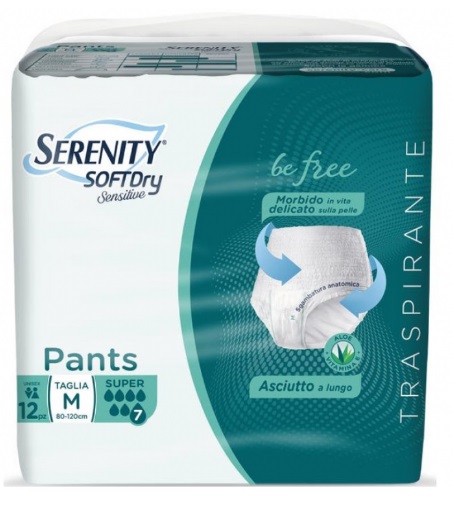 SERENITY PANTS SD SENSITIVE SUPER M 12 PEZZI - Farmafamily.it