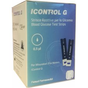 STRISCE MISURAZIONE GLICEMIA ICONTROL G 25 PEZZI - Farmafamily.it