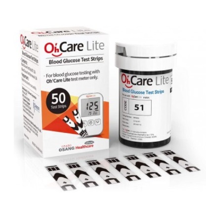 STRISCE MISURAZIONE GLICEMIA OH'CARE LITE 50 PEZZI - Farmafamily.it