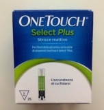 STRISCE MISURAZIONE GLICEMIA ONETOUCH SELECT PLUS 25 STRISCE - Farmafamily.it