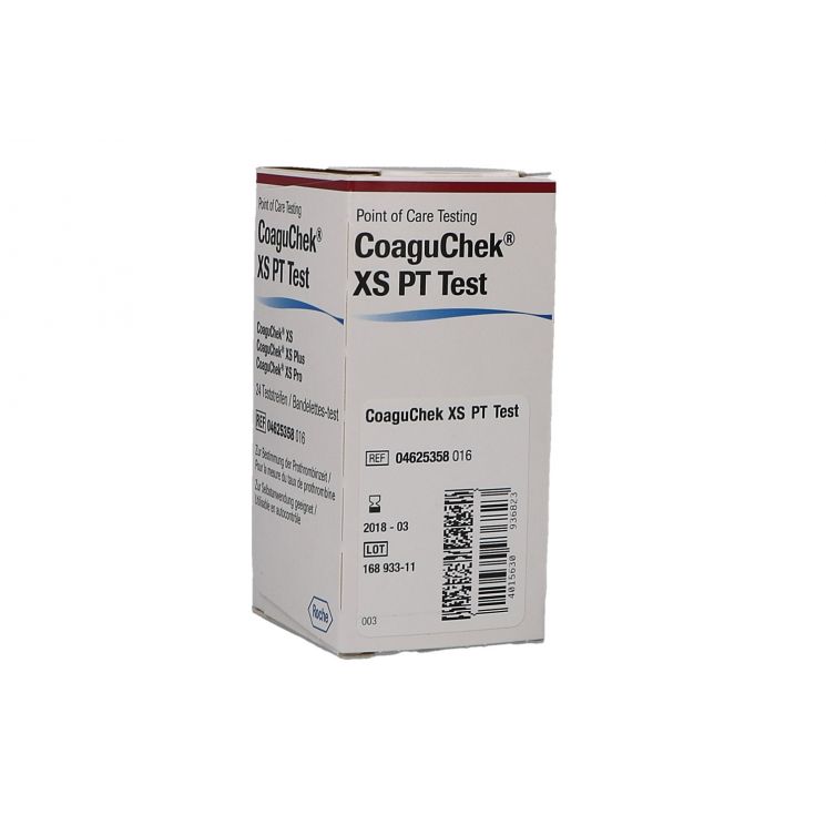 STRISCE REATTIVE PER DISPOSITIVO AUTODIAGNOSTICO COAGUCHEK XS PT TEST 24 PEZZI - Farmafamily.it