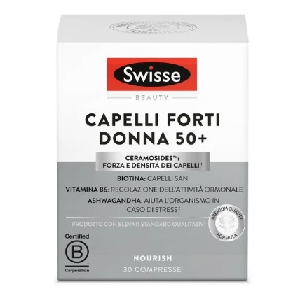 SWISSE CAPELLI FORTI DONNA 50+ 30 COMPRESSE - Farmafamily.it