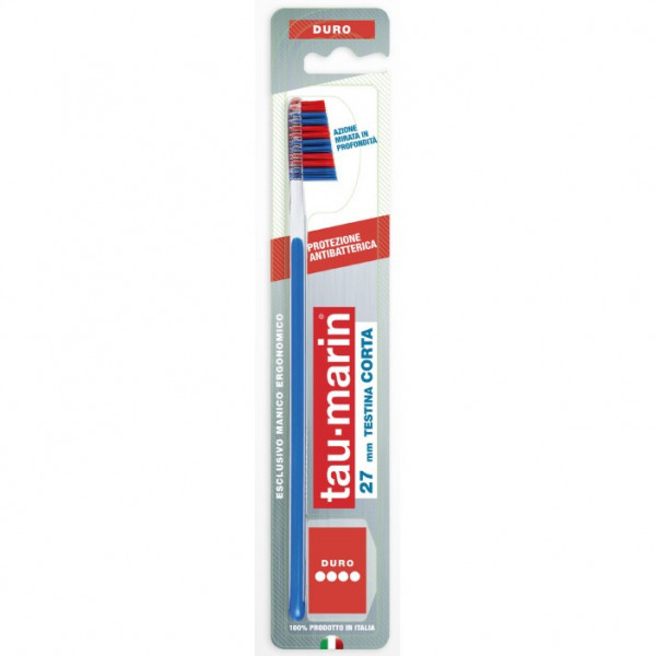 TAUMARIN SPAZZOLINO PROFESSIONAL 27 DURO CON ANTIBATTERICO TESTINA CORTA - Farmafamily.it