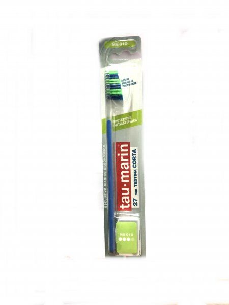 TAUMARIN SPAZZOLINO PROFESSIONAL 27 MEDIO CON ANTIBATTERICO TESTINA CORTA - Farmafamily.it