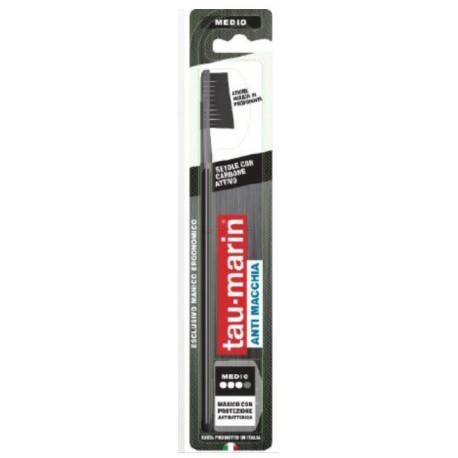 TAUMARIN SPAZZOLINO PROFESSIONAL BLACK CON ANTIBATTERICO - Farmafamily.it