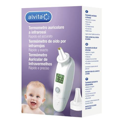 ALVITA TERMOMETRO AURICOLARE A INFRAROSSI - Farmafamily.it