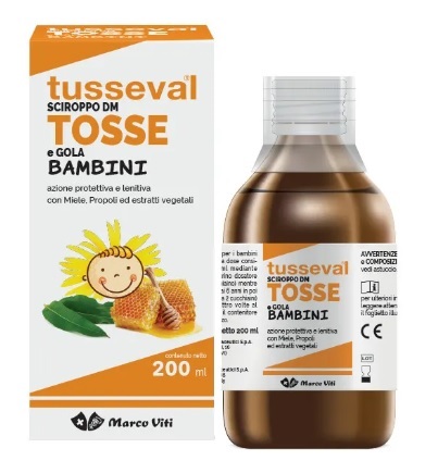 TUSSEVAL SCIROPPO TOSSE BAMBINI 200 ML - Farmafamily.it
