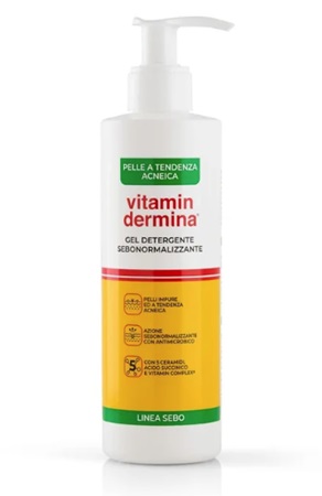 VITAMINDERMINA SEBO DETERGENTE 240 ML - Farmafamily.it