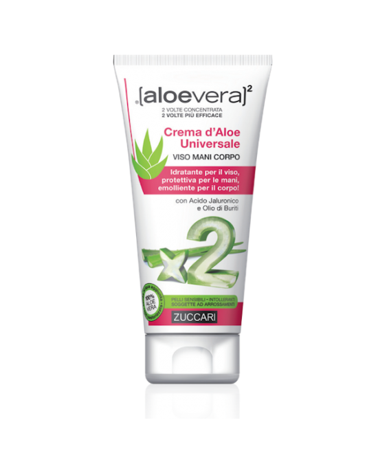 ALOEVERA2 CREMA D'ALOE UNIVERSALE VISO MANI E CORPO 75 ML - Farmafamily.it