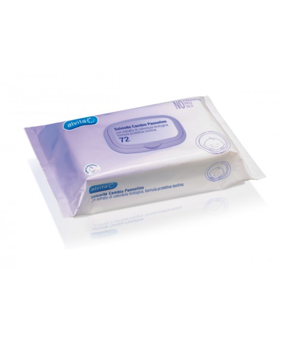 ALVITA BABY SALVIETTE CAMBIO PANNOLINO 72 PEZZI - Farmafamily.it