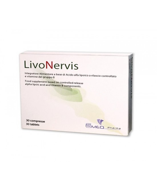 LIVONERVIS 30 COMPRESSE 37,19 G - Farmafamily.it