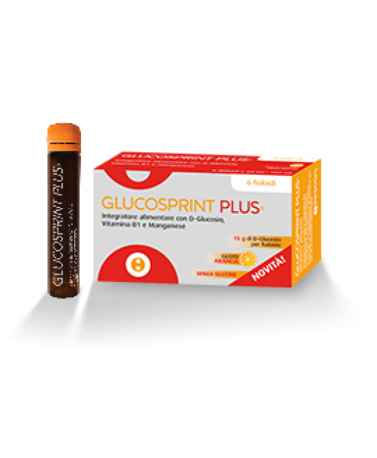 GLUCOSPRINT PLUS ARANCIA 6 FIALOIDI DA 25 ML - Farmafamily.it