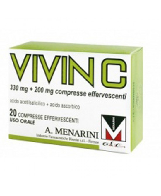 Vivin C 330mg+200mg Terapia Sintomatica Degli Stati Influenzali E Da Raffreddamento 20 Compresse Effervescenti - Farmafamily.it