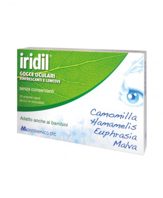GOCCE OCULARI IRIDIL 10 AMPOLLE MONODOSE RICHIUDIBILI 0,5 ML - Farmafamily.it
