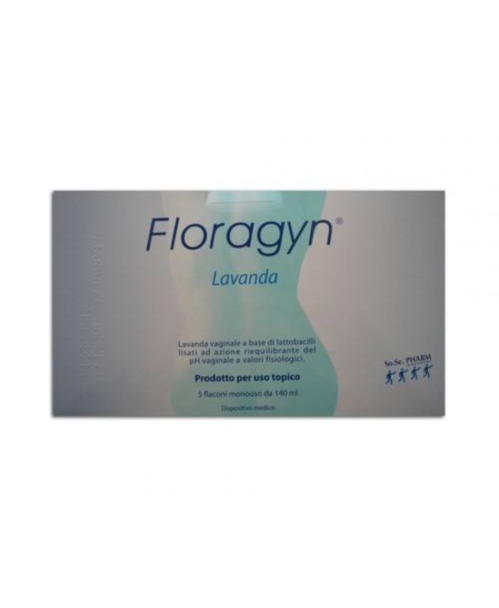 LAVANDA VAGINALE A BASE DI LATTOBACILLI LISATI FLORAGYN LAVANDA 140ML 5FLACONI - Farmafamily.it