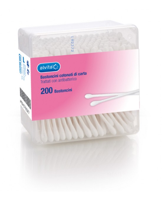 ALVITA BASTONCINI COTONATI DI CARTA 200 PEZZI - Farmafamily.it