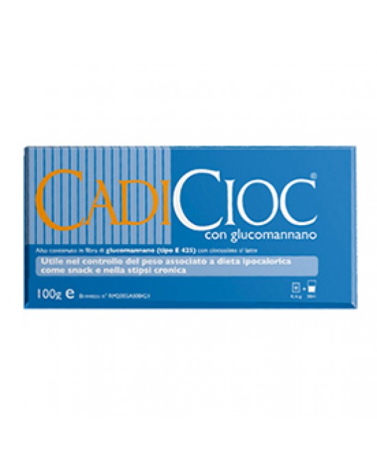 CADICIOC TAVOLETTA LATTE CON GLUCOMANNANO 100 G - Farmafamily.it