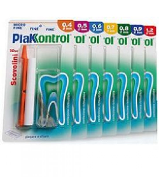 PLAKKONTROL MINIGRIP SCOVOLINO 0,8 MM 10 PEZZI - Farmafamily.it