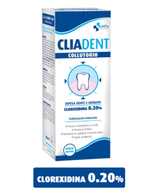 CLIADENT COLLUTORIO 0,2% CLOREXIDINA 200 ML - Farmafamily.it